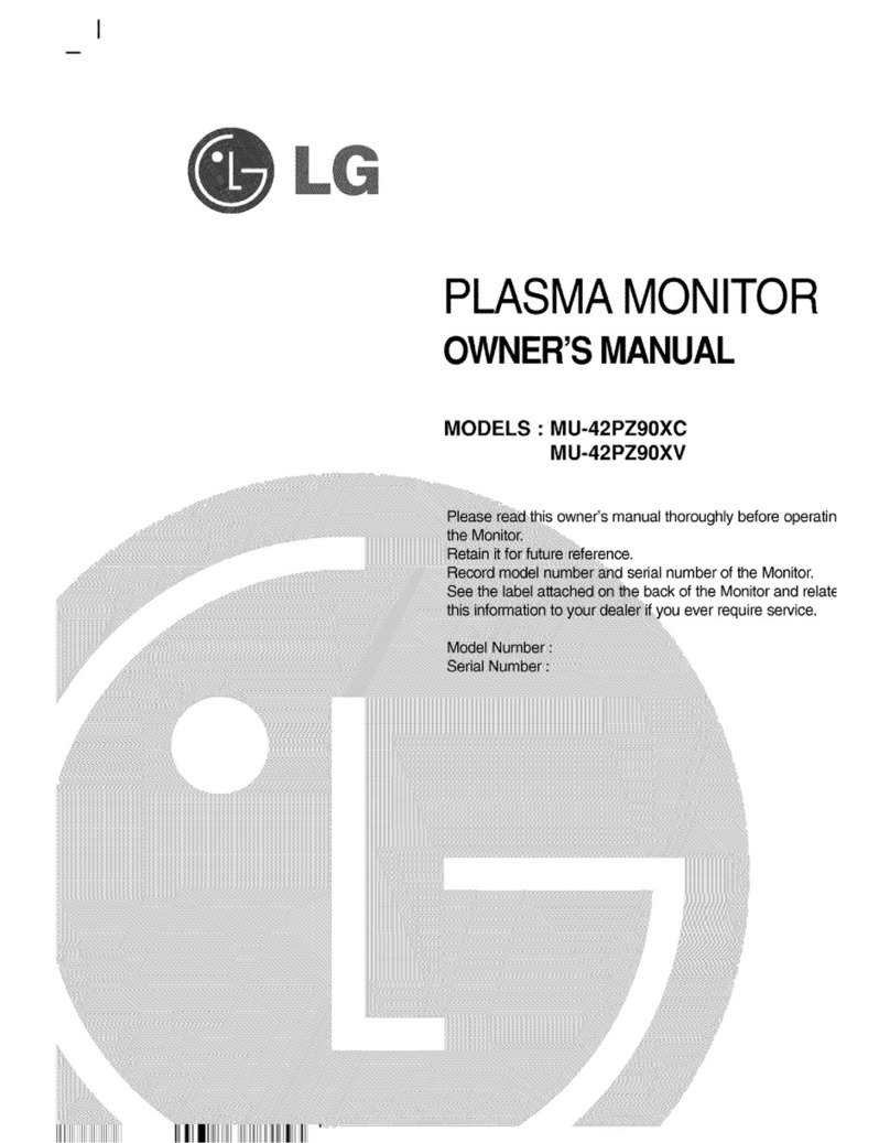 LG MU-42PZ90XC User manual