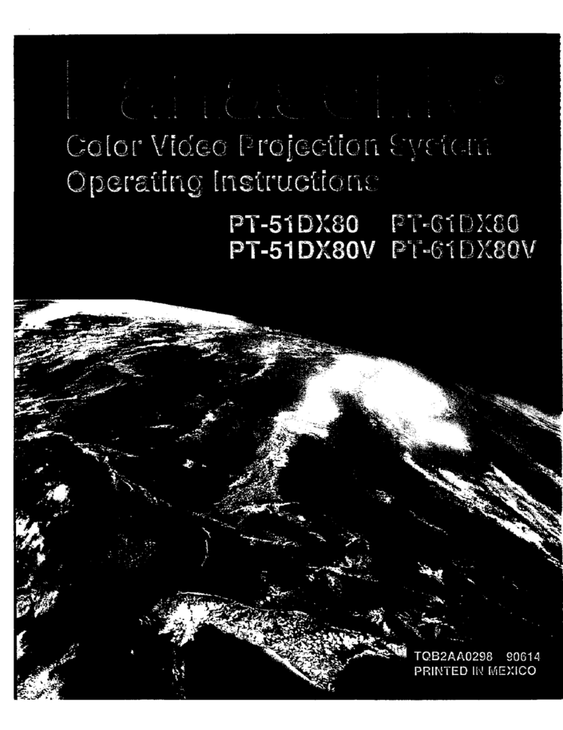 Panasonic PT-51DX80V User manual