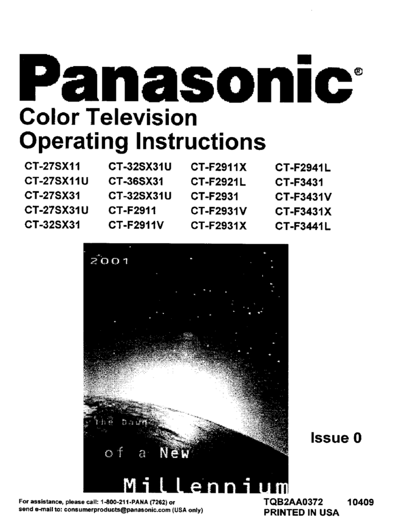 Panasonic CT-F2921L User manual Panasonic CT-F2921L User manual