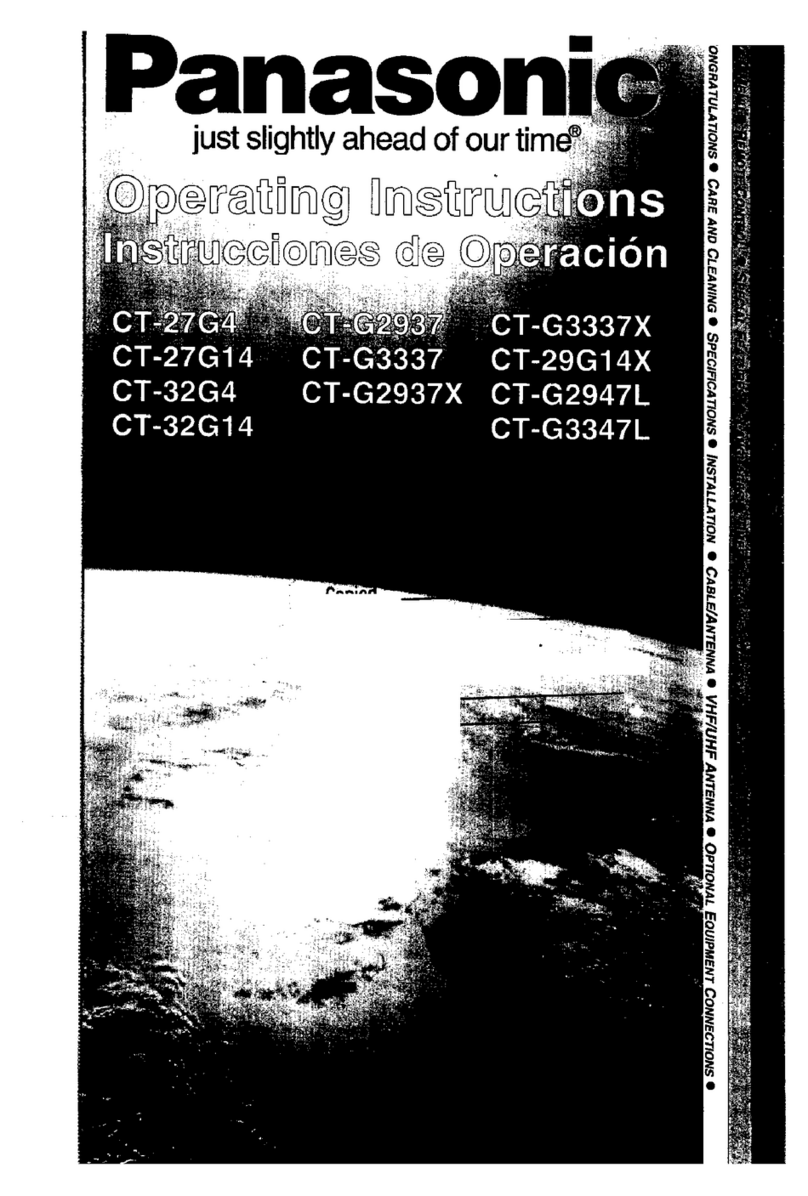 Panasonic CT-G2937X manual