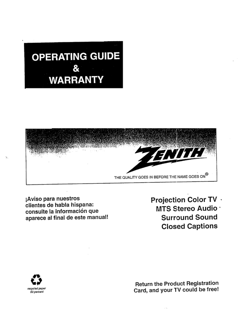 Zenith PV-4660 Operating guide & warranty