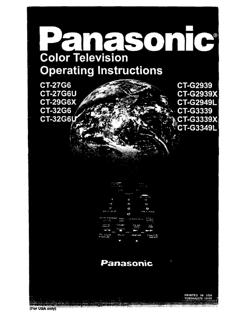 Panasonic CT-G2939 User manual