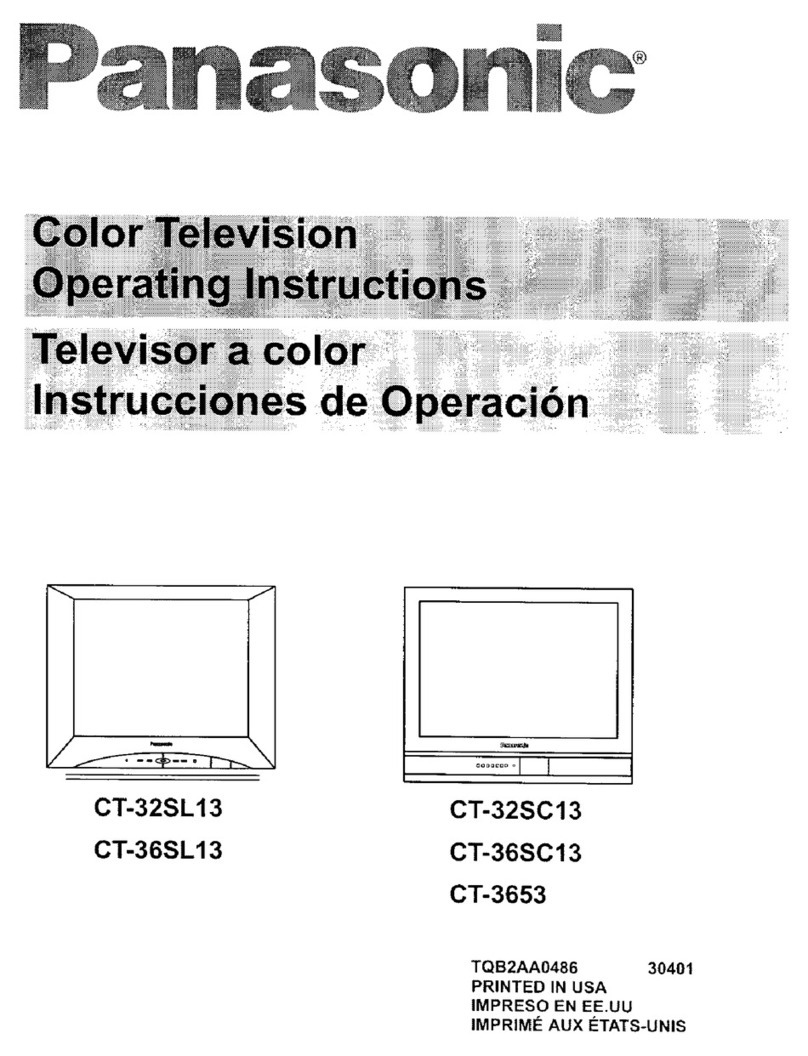Panasonic CT-3653 User manual