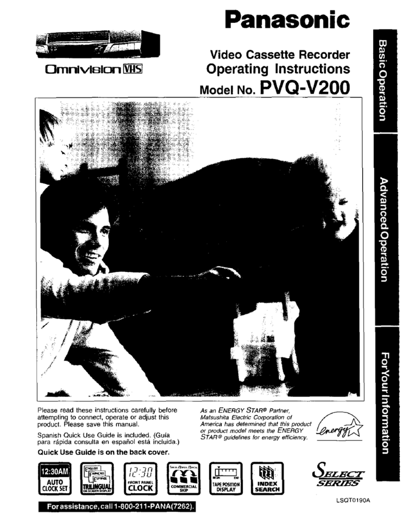 Panasonic OmniVision PV-QV200 User manual