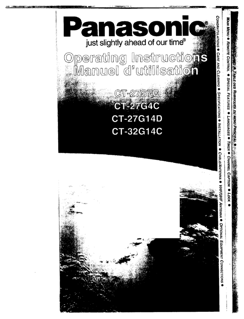 Panasonic CT-27G14D operating instructions