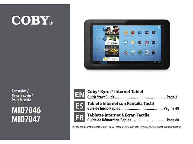 Coby Kyros MID7046 Series quick start guide