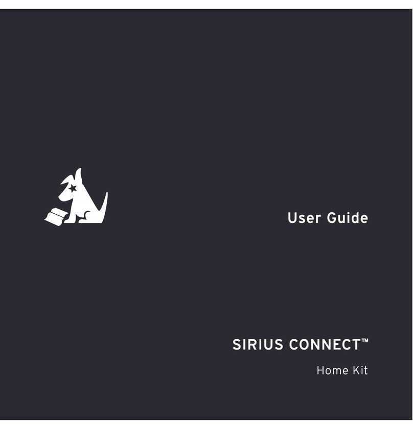 Sirius XM RAdio SCHDOC1 - Sirius Connect Home Dock user guide