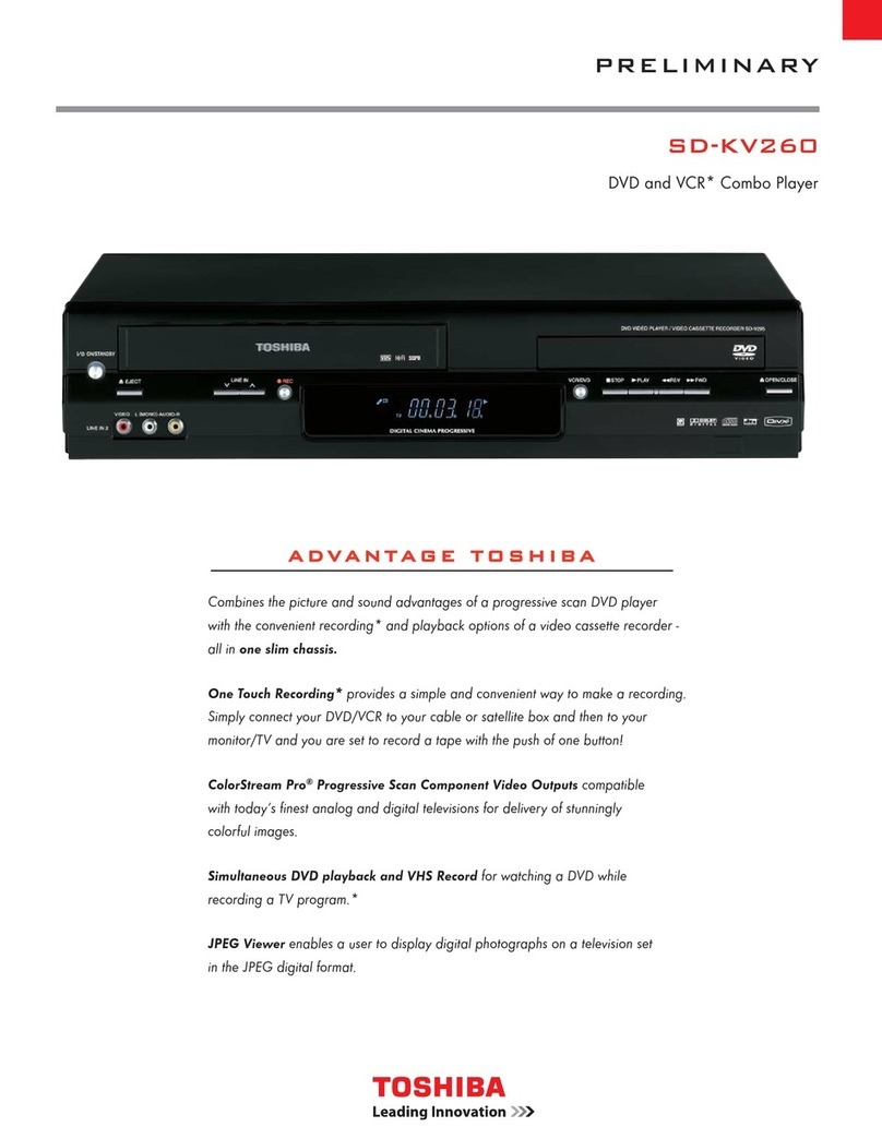 Toshiba SD-KV260KU User manual