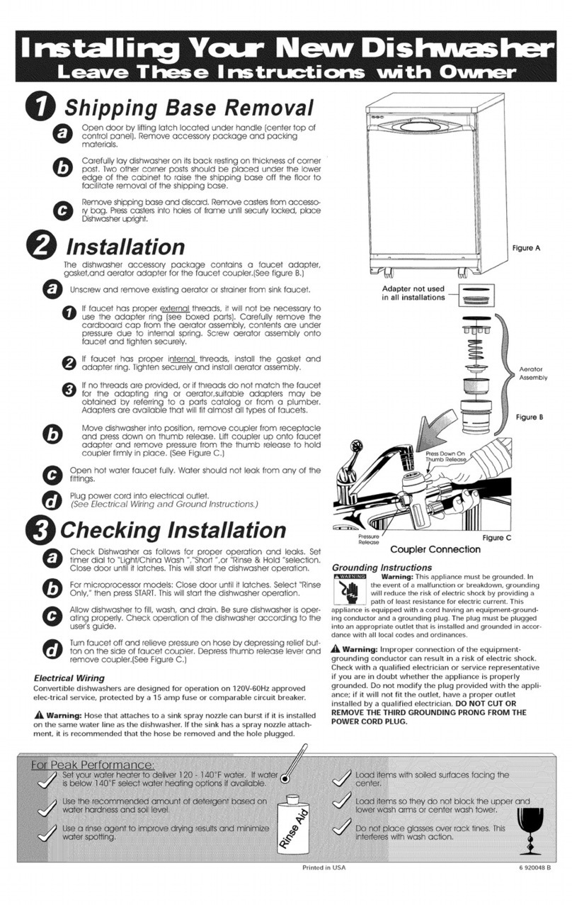 Maytag MDC4650AWB - Jet Clean II 24" Portable... User manual