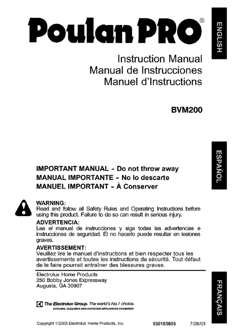 Poulan Pro BVM200 instruction manual