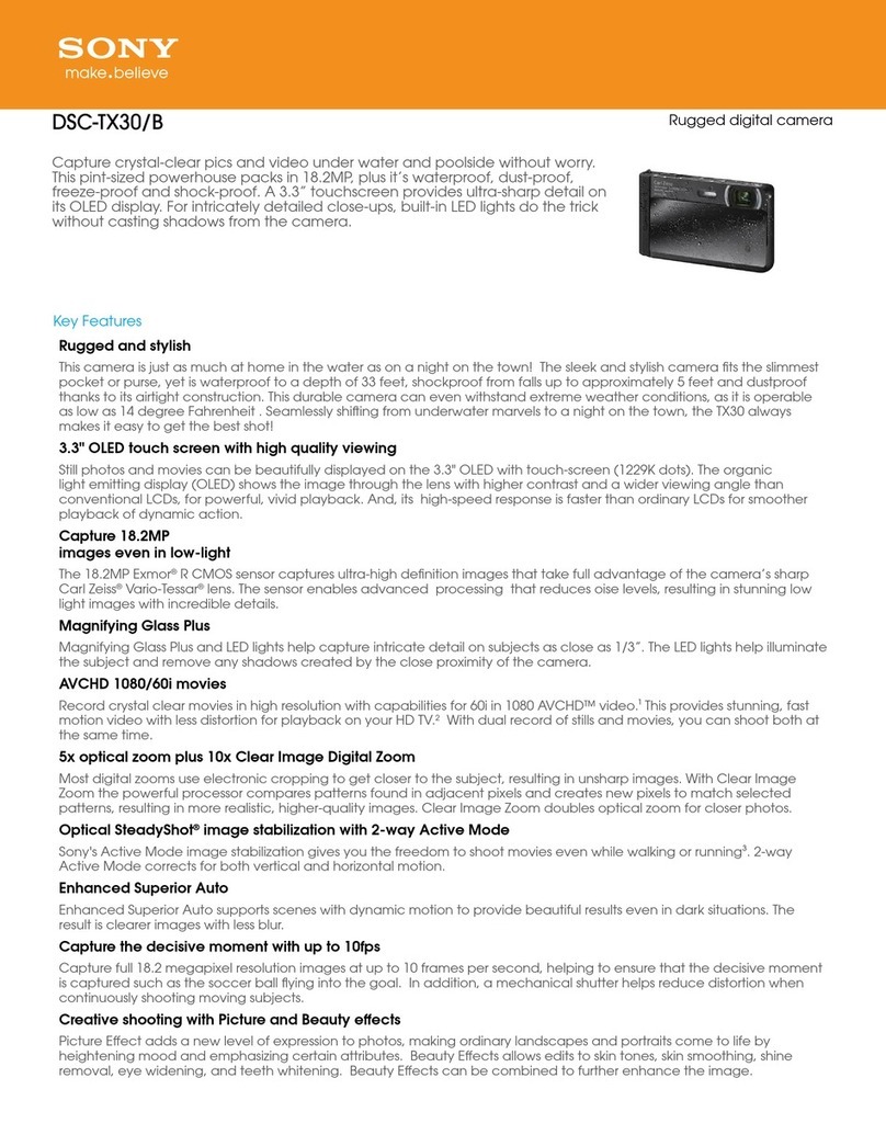 Sony DSC-TX30 User manual