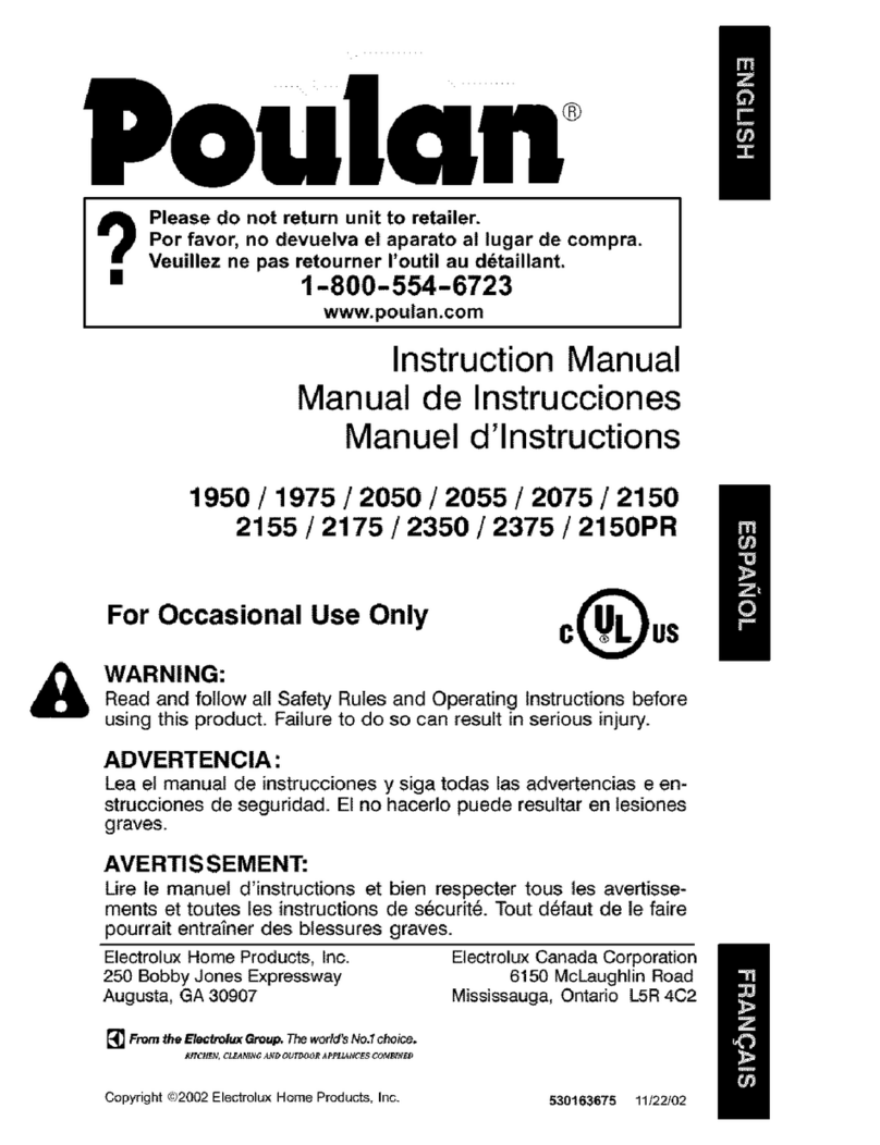 Poulan Pro 1975 instruction manual