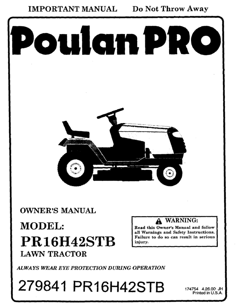 Poulan Pro PR16H42STB User manual