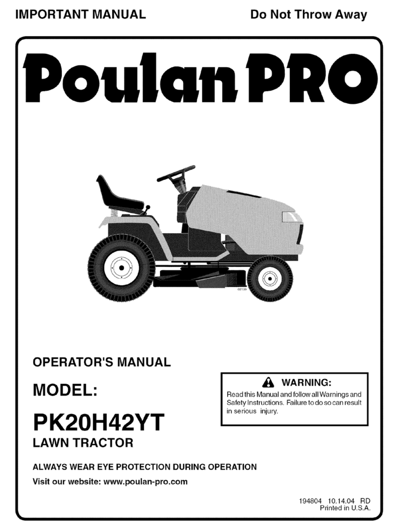 Poulan Pro PK20H42YT Operator's manual