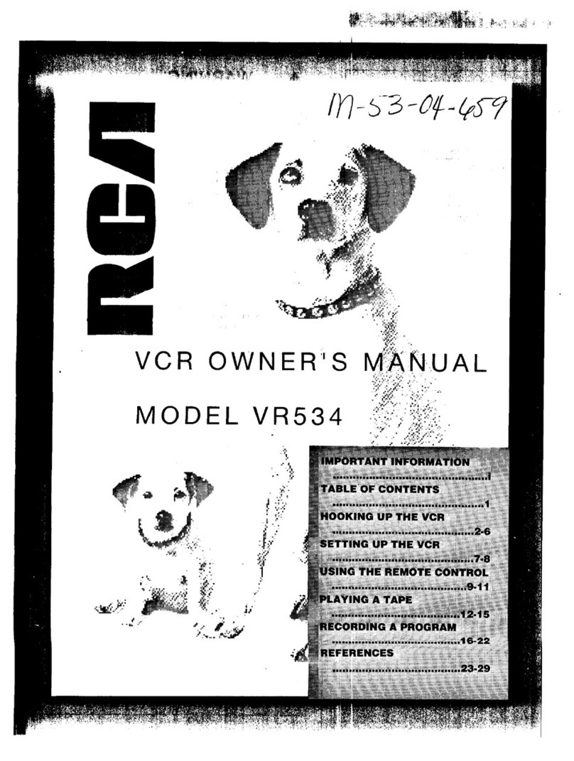 RCA VR534 User manual