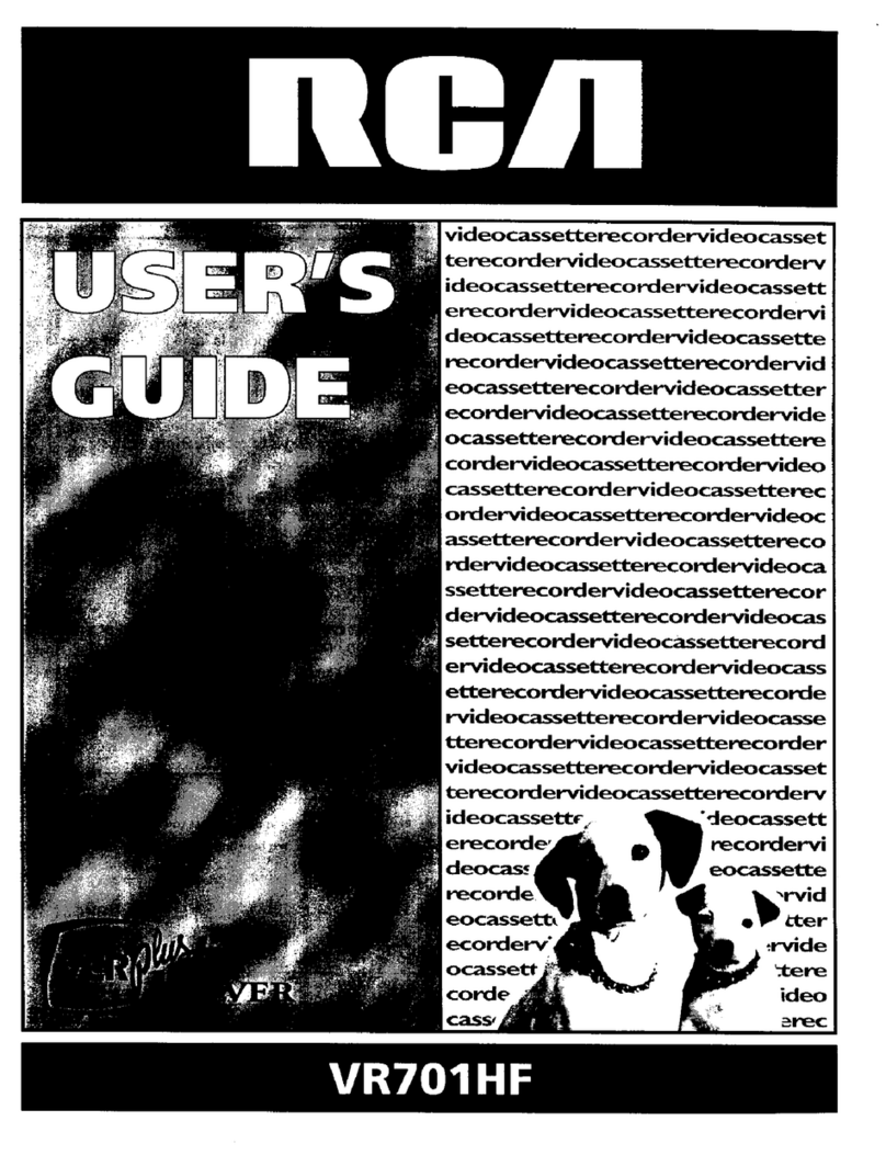 RCA VR701 User manual