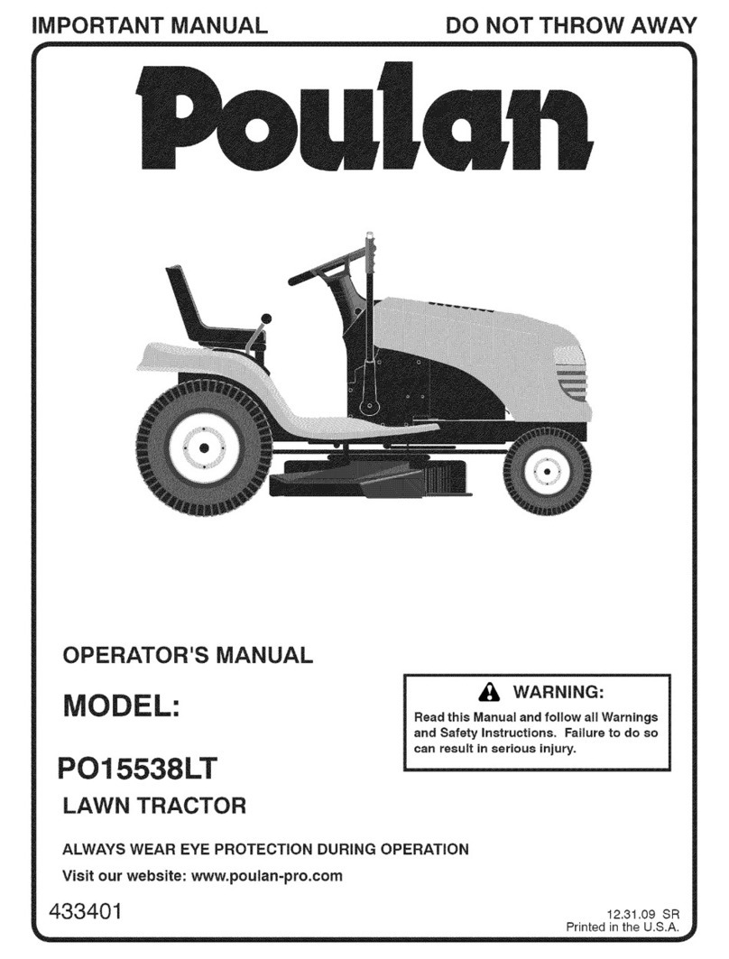 Poulan Pro PO15538LT Operator's manual