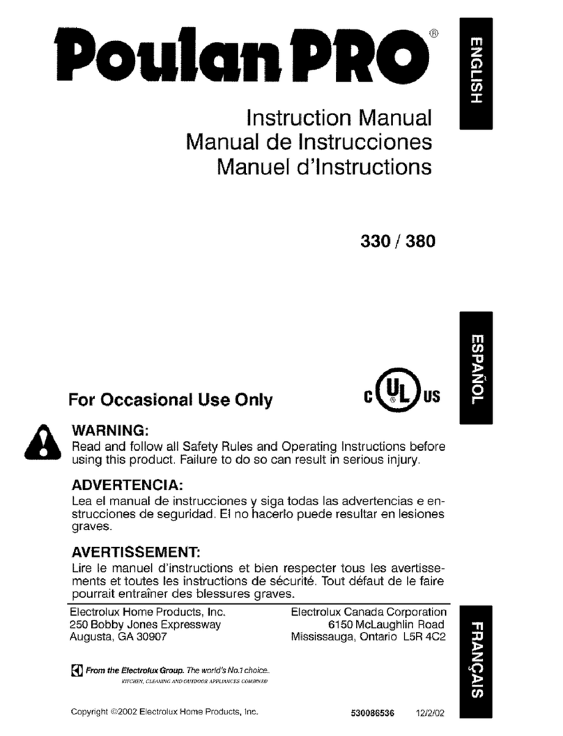 Poulan Pro 380 User manual