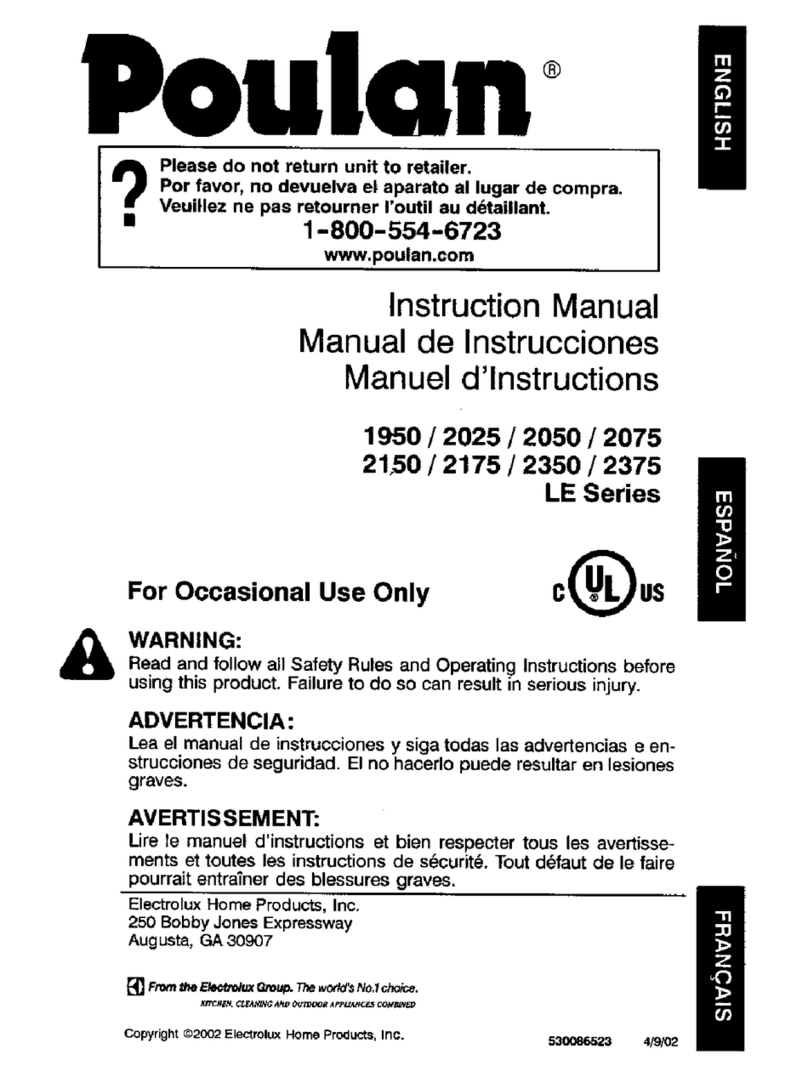 Poulan Pro 2025 LE Series User manual