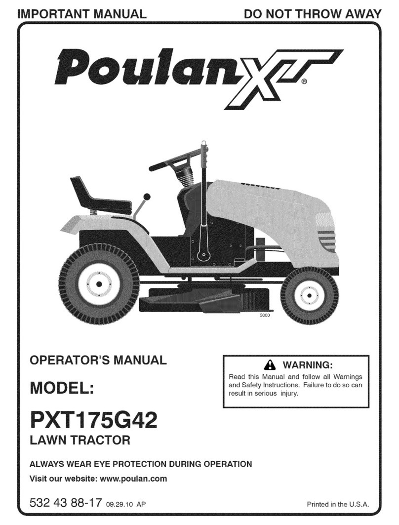 Poulan Pro XT PXT175G42 Operator's manual