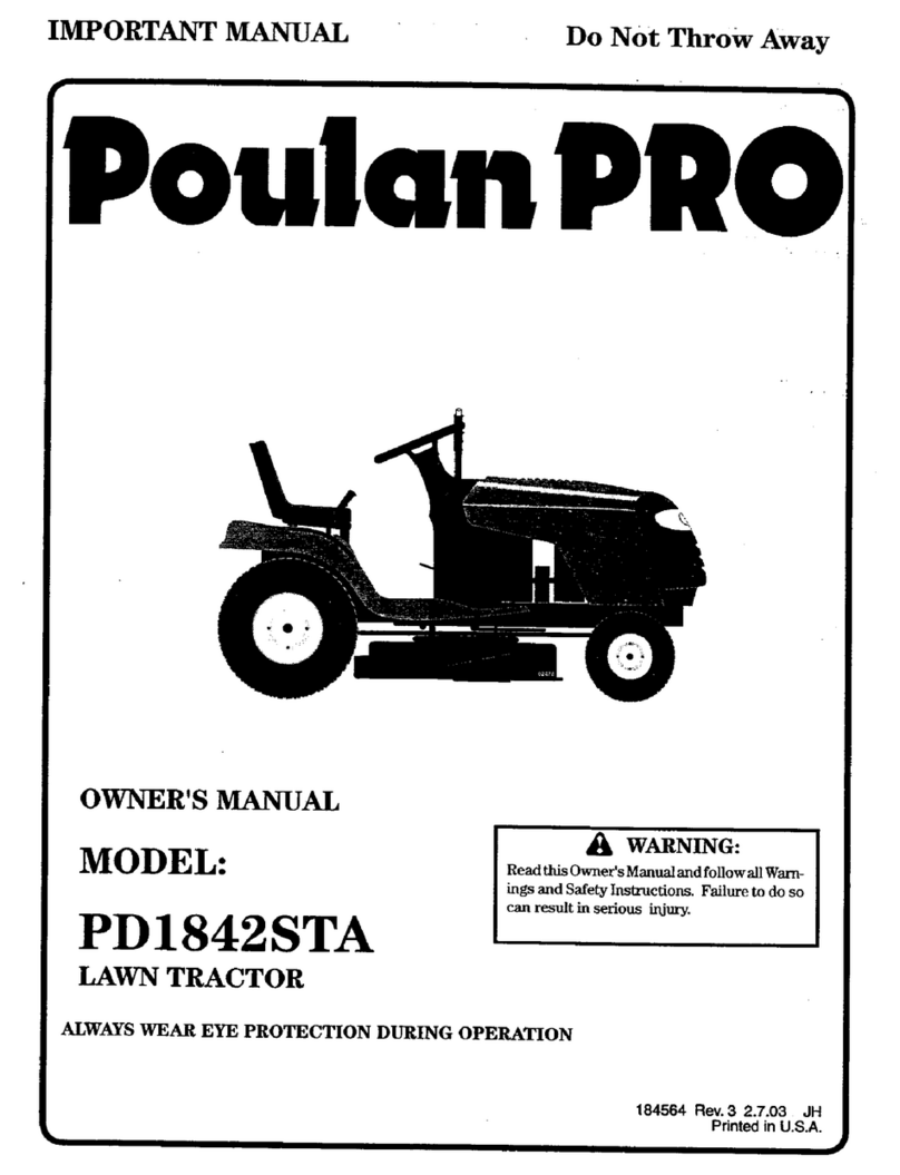 Poulan Pro PD1842STA owner's manual
