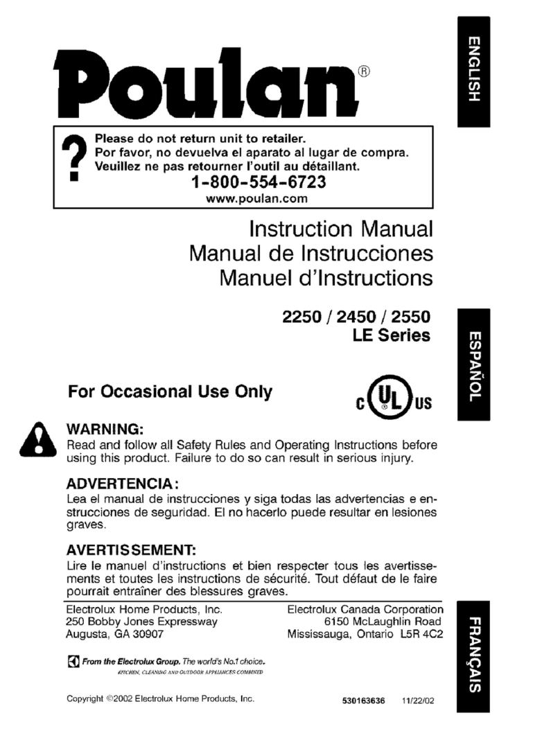 Poulan Pro 2250 LE User manual Poulan Pro 2250 LE User manual