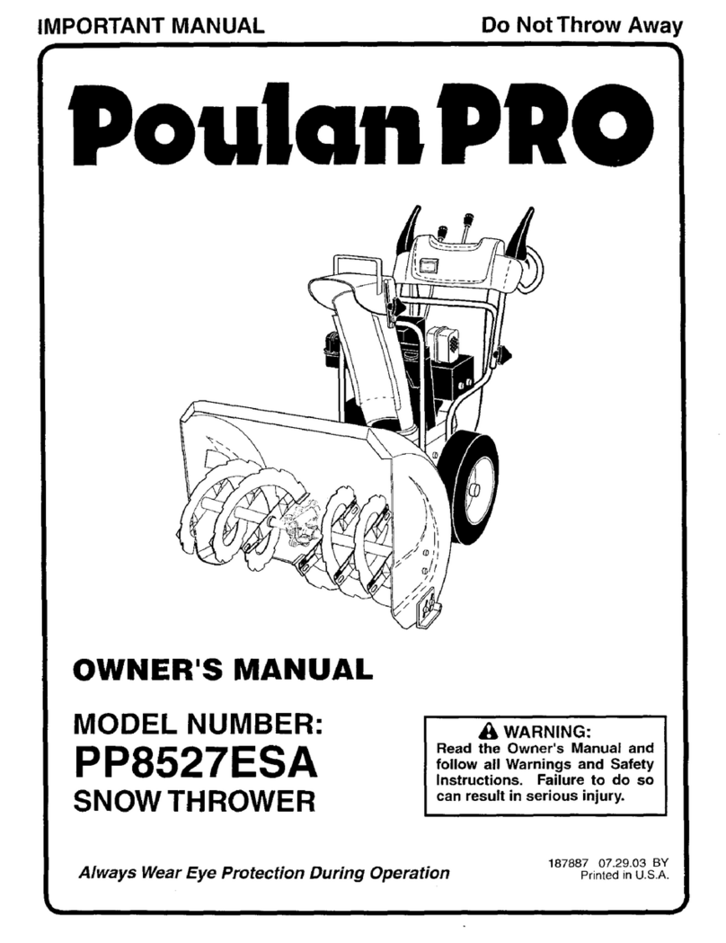 Poulan Pro PP8527ESA owner's manual