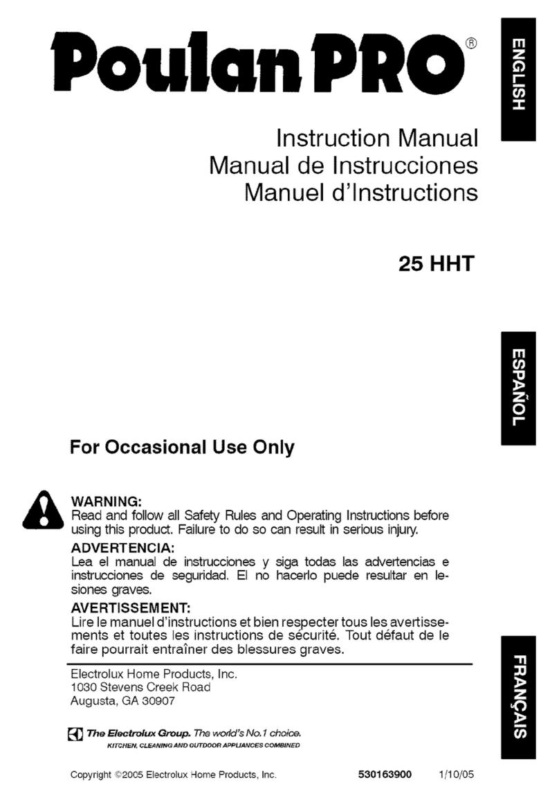 Poulan Pro 25 HHT instruction manual