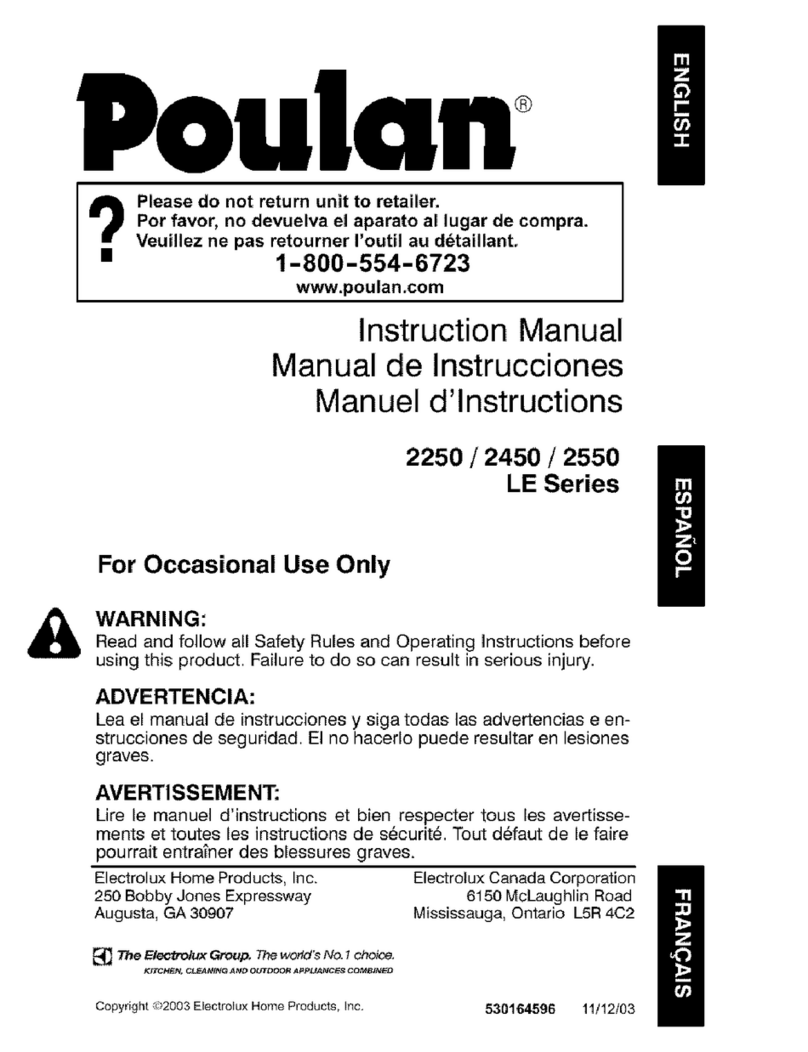 Poulan Pro 2250 LE User manual