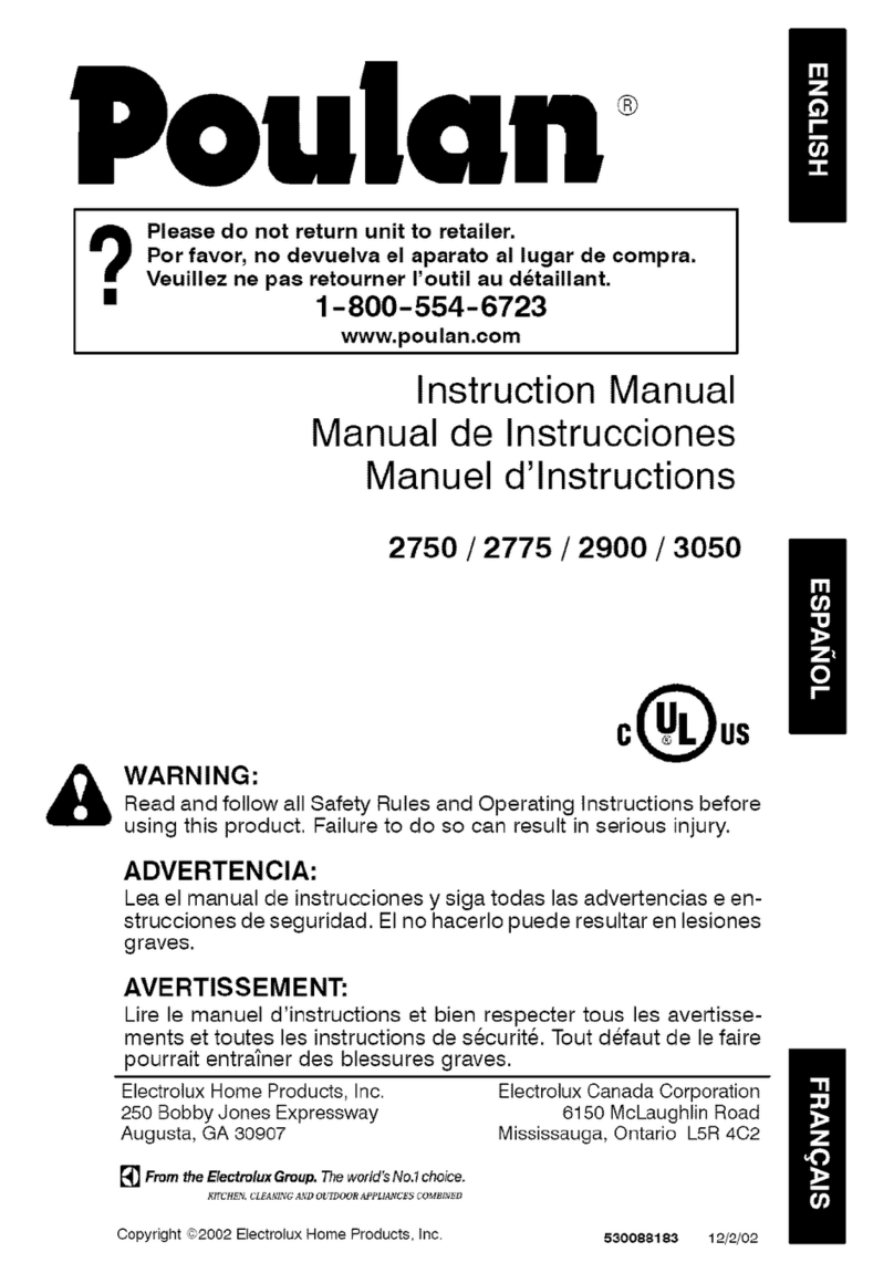 Poulan Pro 2775 User manual Poulan Pro 2775 User manual