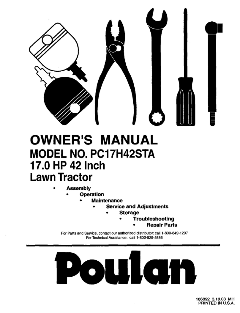 Poulan Pro PC17H42STA owner's manual