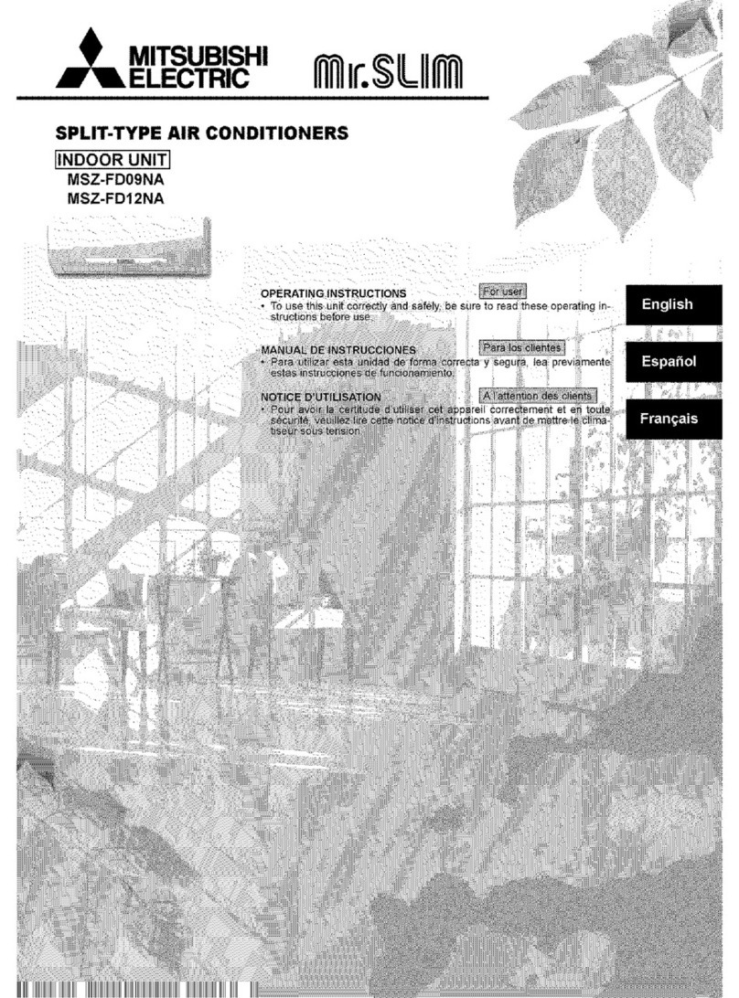 Mitsubishi Electric Mr.Slim MSZ-FD09NA User manual
