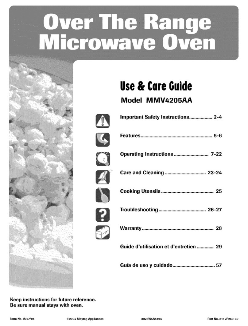 Maytag MMV4205AA Use & care guide