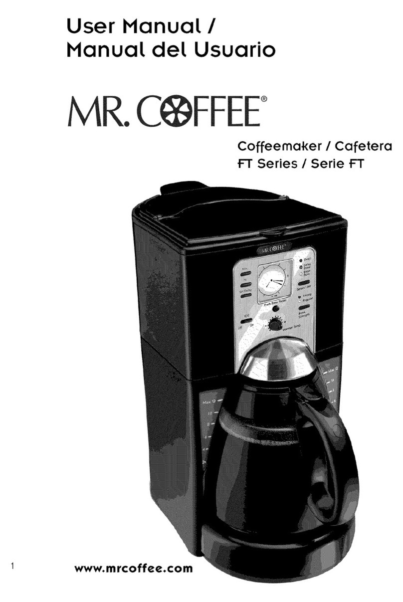 Mr. Coffee FT series User manual