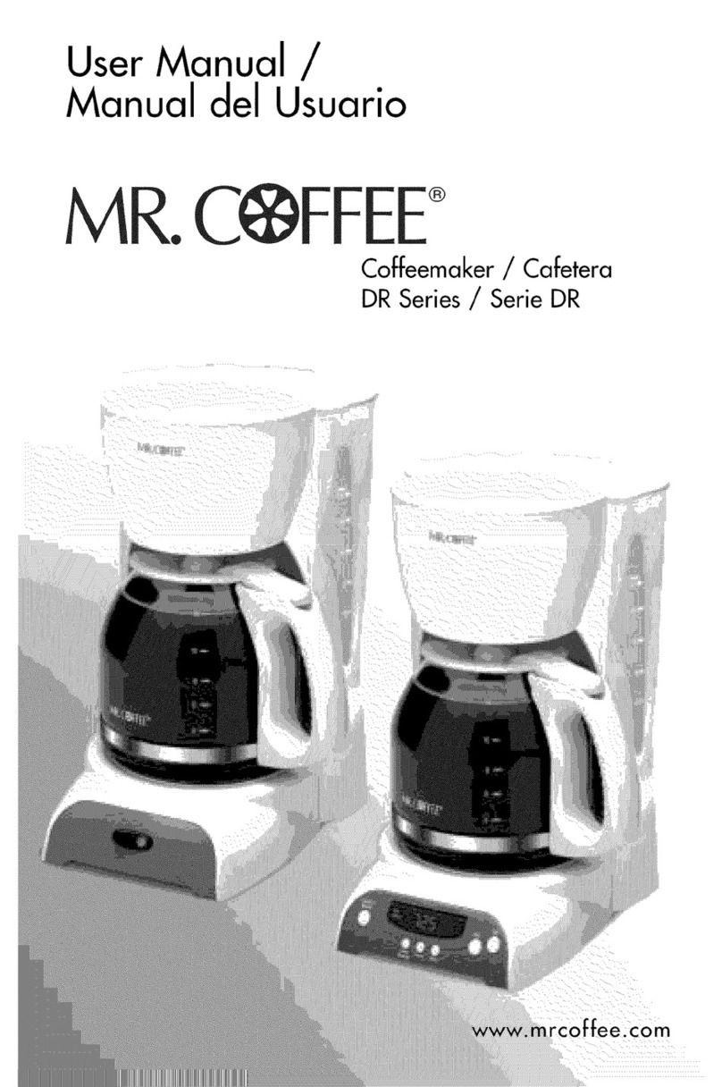 Mr. Coffee DR series User manual