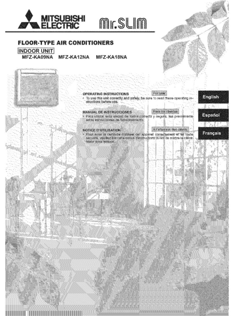 Mitsubishi Mr.Slim MFZ-KA12NA User manual