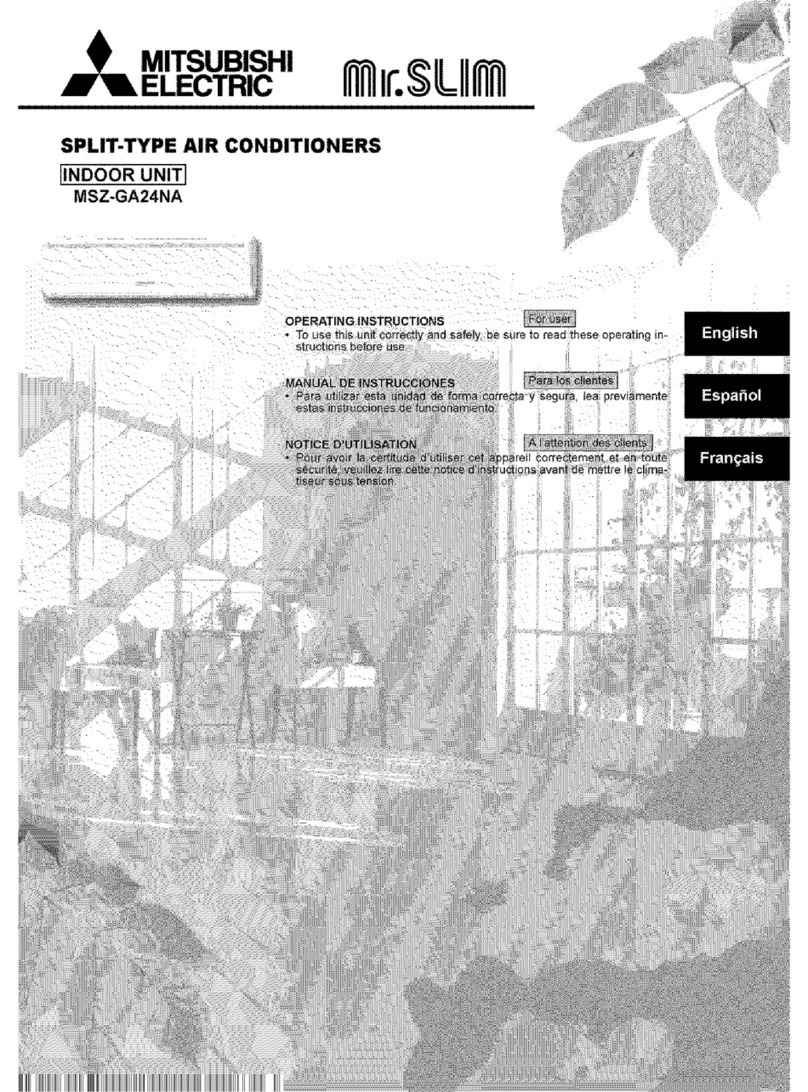 Mitsubishi Mr.Slim MSZ-GA24NA User manual