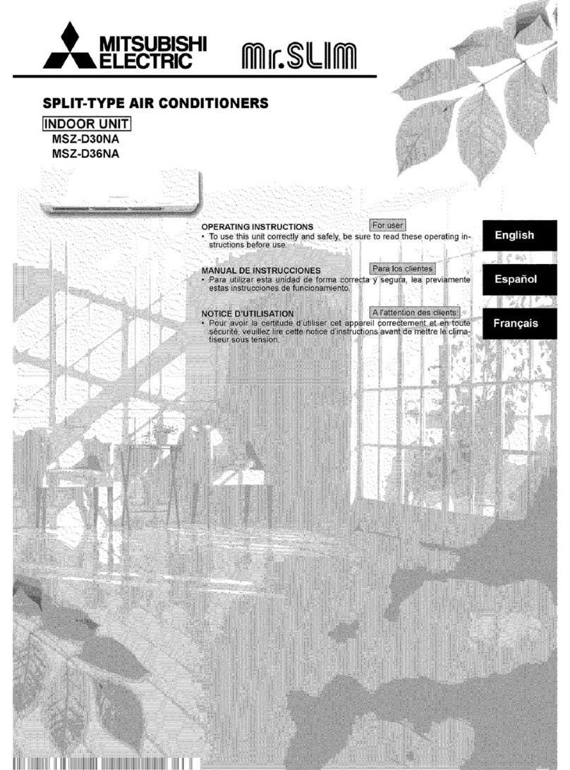 Mitsubishi Mr.Slim MSZ-D36NA User manual