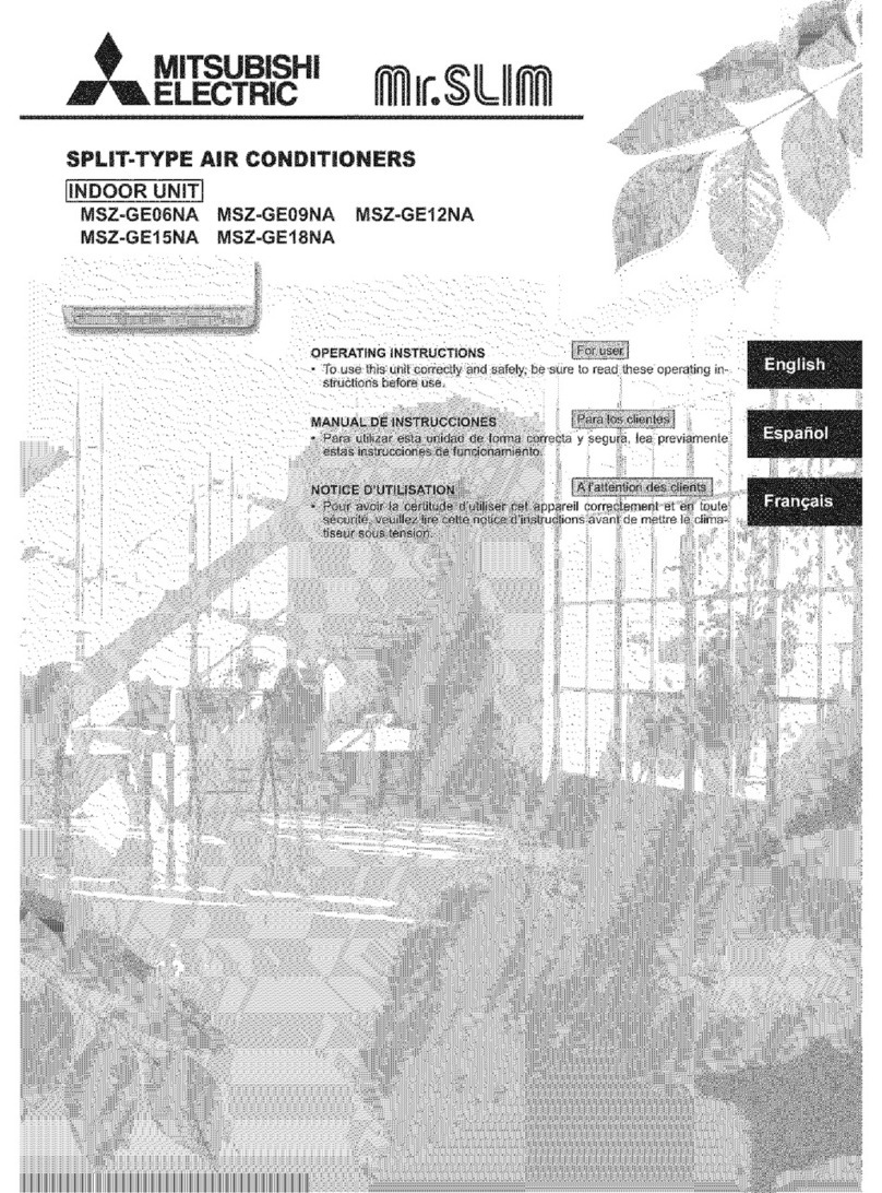 Mitsubishi Mr.Slim MSZ-GE06NA User manual