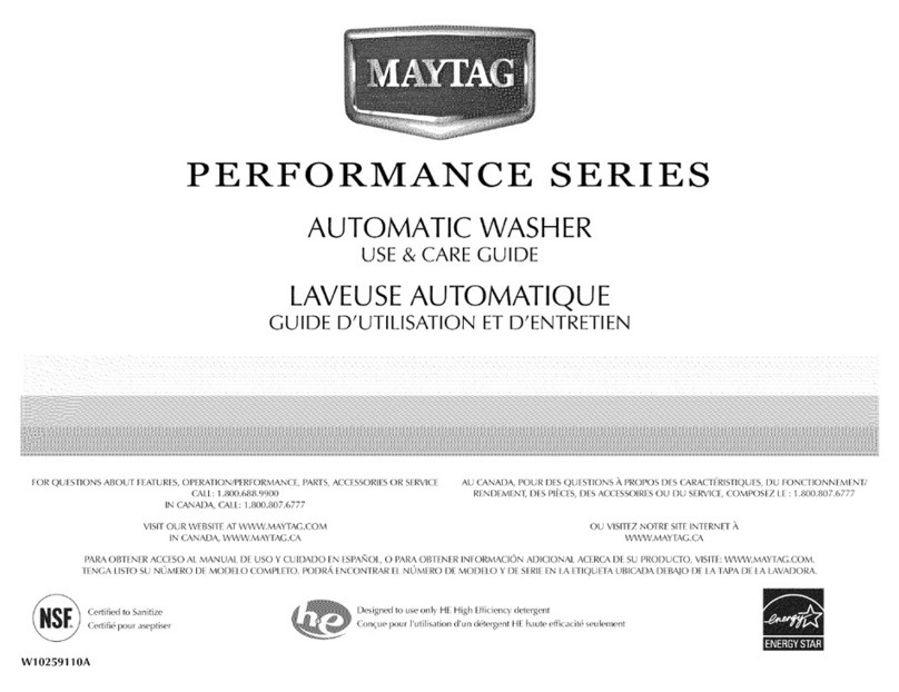 Maytag PERFORMANCE SERIES Use & care guide