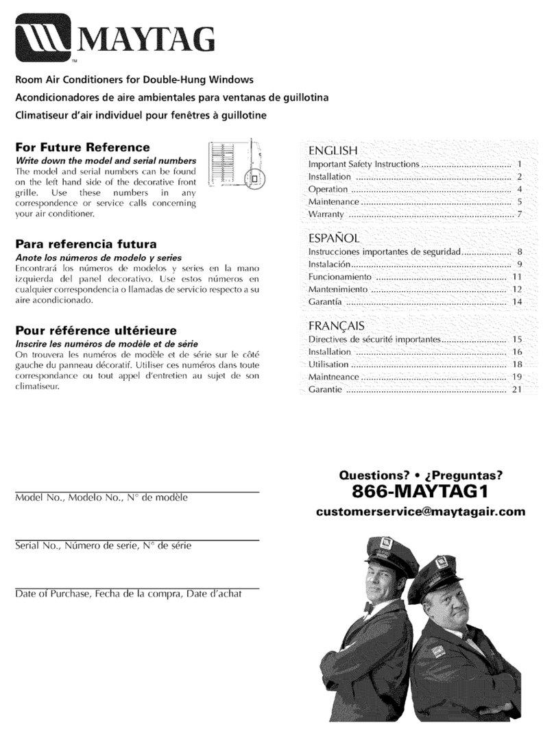 Maytag 23-11-2198N-009 User manual