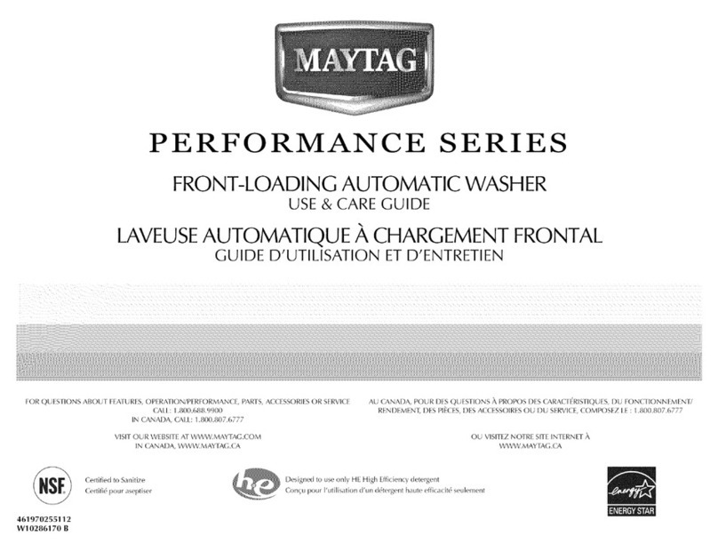 Maytag PERFORMANCE SERIES User manual