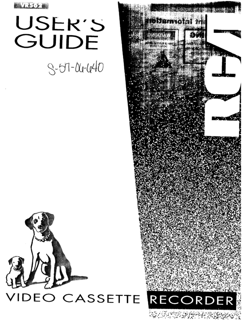 RCA VR562 User manual