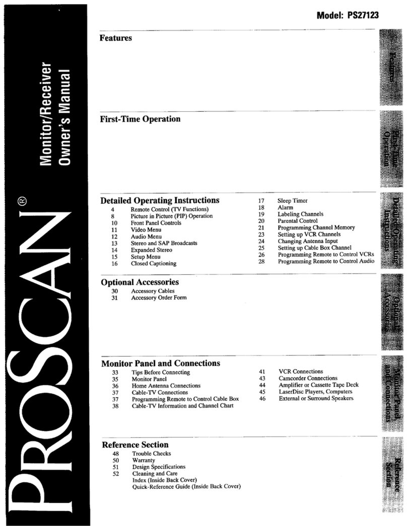 ProScan PS27123 User manual