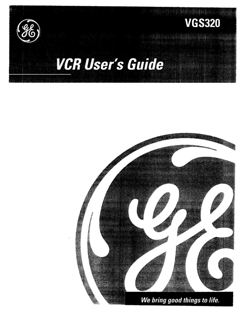 GE VGS320 User manual