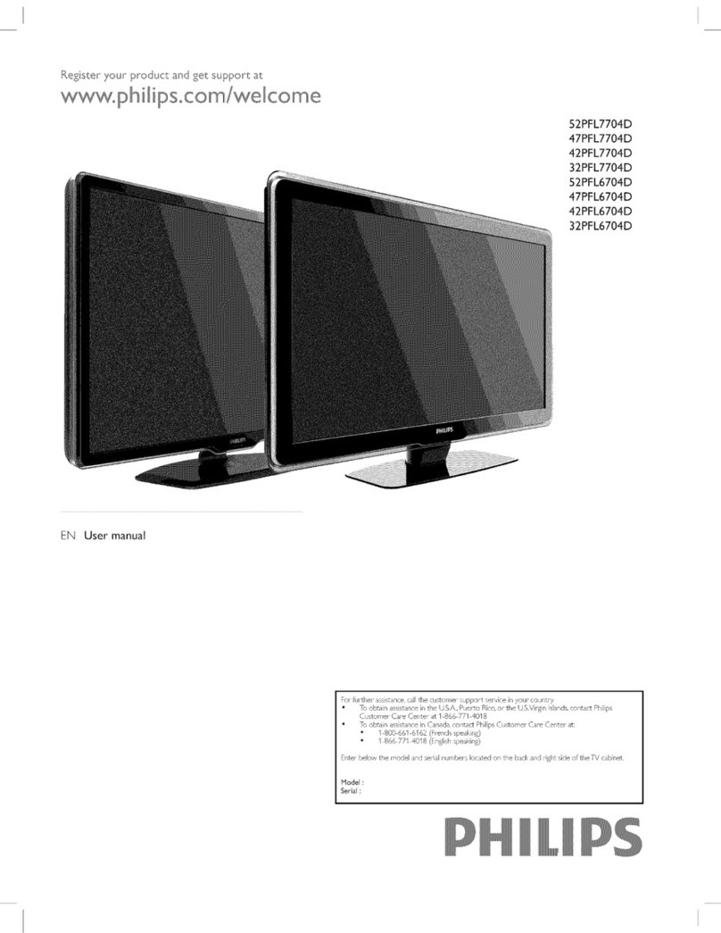 Philips 47PFL7704D User manual