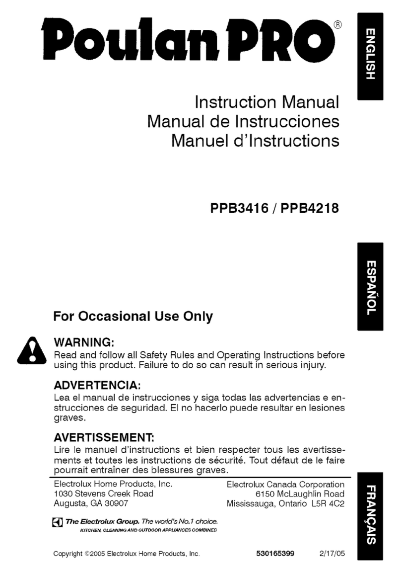 Poulan Pro PPB3416 User manual