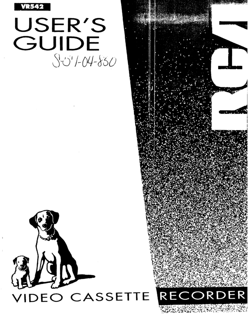 RCA VR542 User manual