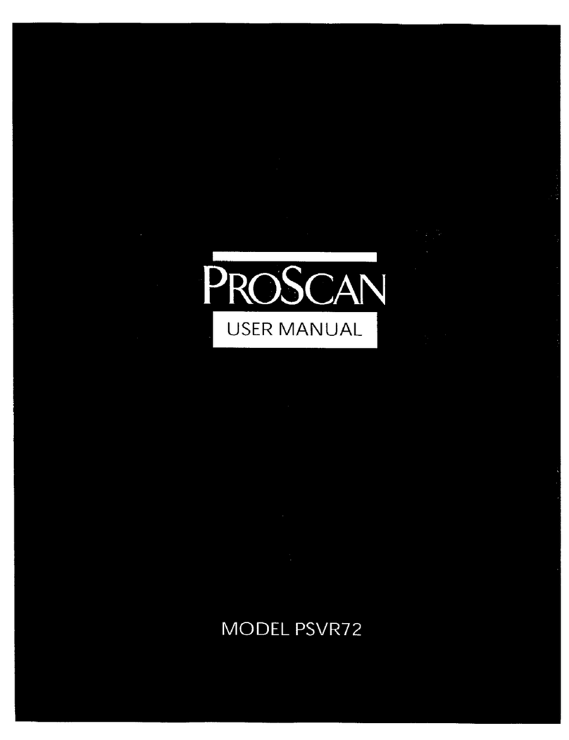 ProScan PSVR72 User manual ProScan PSVR72 User manual