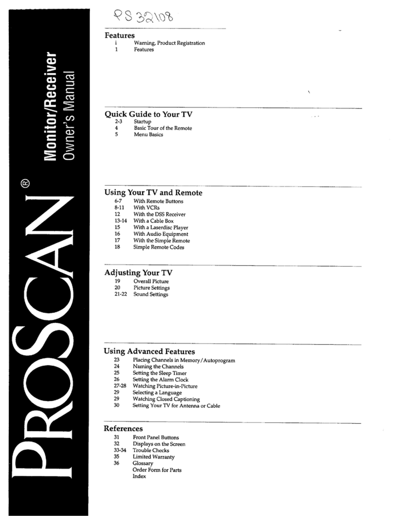 ProScan PS32108 User manual